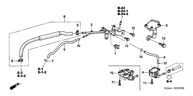 ENGINE/INSTALL PIPE - TUBING (L4) for 2006 Honda ACCORD SEDAN #1