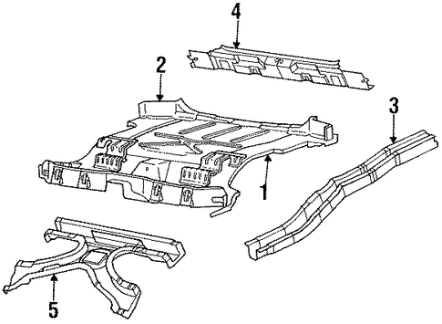 Grand Cherokee REAR FLOOR & RAILS