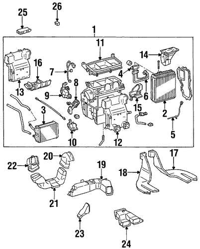 HVAC/HEATER for 1999 Toyota Avalon #1
