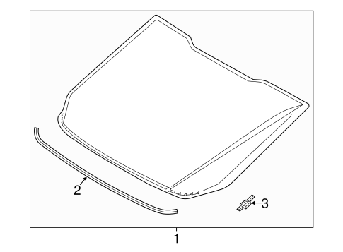 Glass & Hardware - Back for 2016 Ford Fusion #0