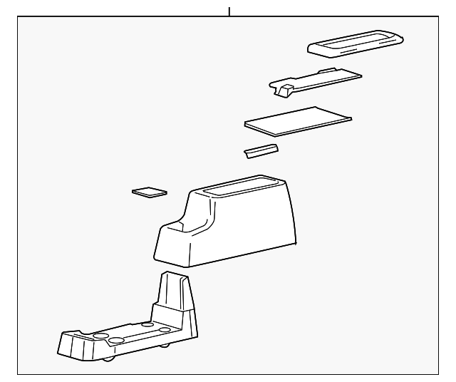 3F2Z-17045A36-CAC Деталь CONSOLE ASSY
