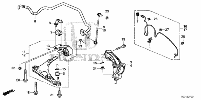 Front Knuckle for 2017 Honda Pilot #0
