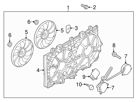 Cooling Fan for 2019 Infiniti Q50 #0