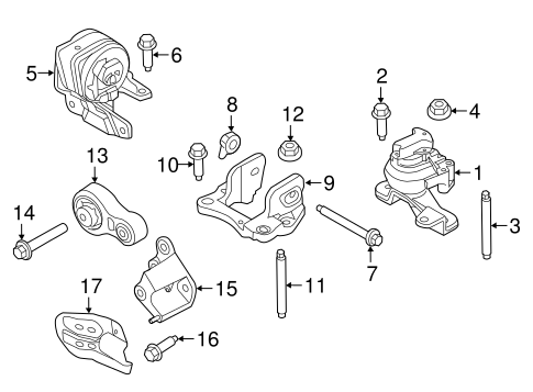 Police Interceptor Sedan ENGINE & TRANS MOUNTING