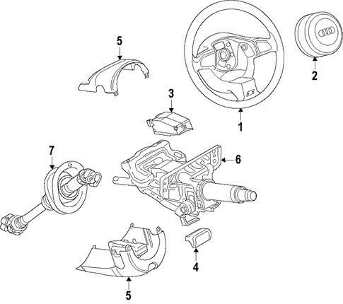 Steering Column for 2010 Audi Q5 #0