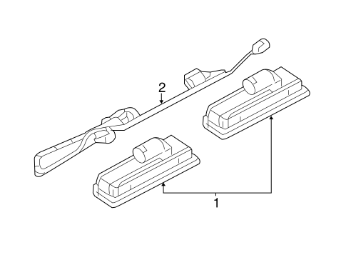 Range Rover Evoque LICENSE LAMPS