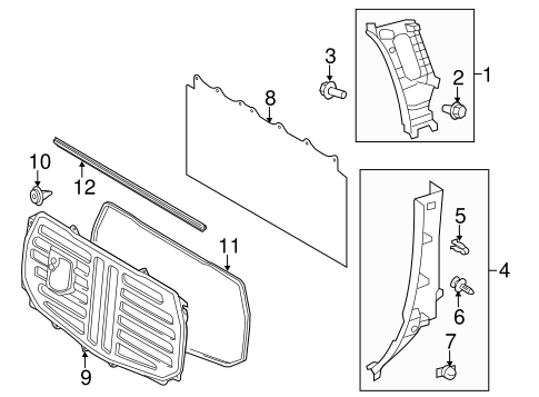 BODY/INTERIOR TRIM - CAB for 2014 Toyota Tundra #2