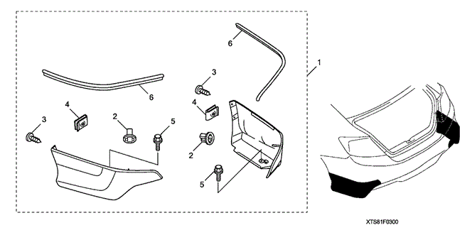 ACCESSORIES/REAR UNDER SPOILER (1) for 2012 Honda CIVIC COUPE #1