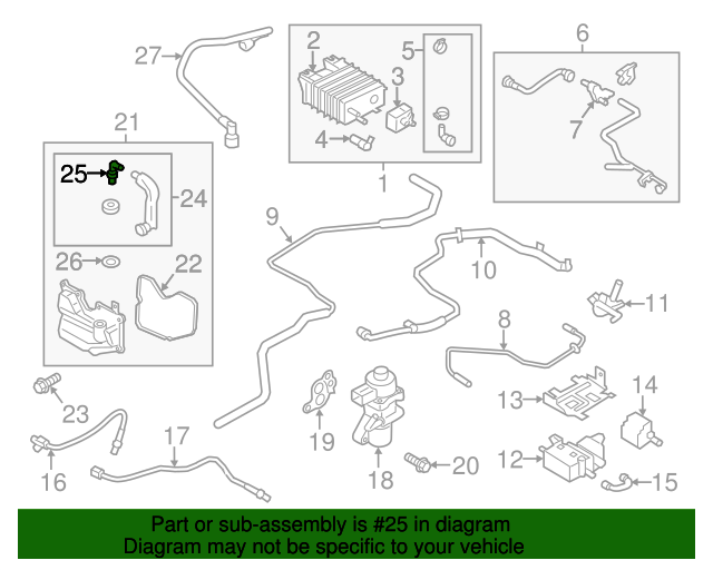 PCV Valve | Genuine Ford | 8S4Z-6A666-A : AutoNation Ford White Bear