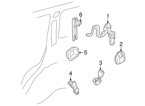 Grand Cherokee REAR SEAT BELTS