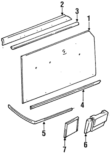 Grand Wagoneer INTERIOR TRIM - FRONT DOOR
