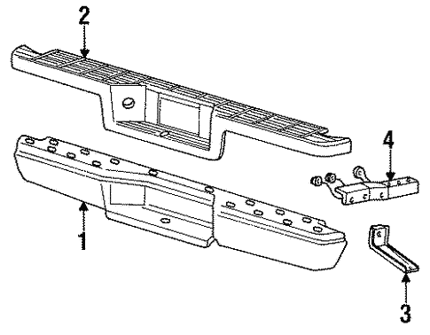 Body/Bumper & Components - Rear for 1997 Ford Ranger #1