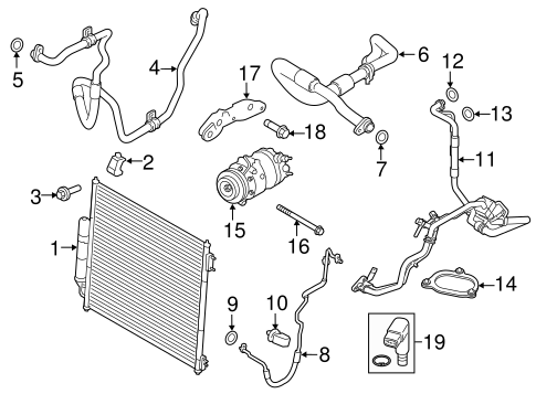Range Rover Sport CONDENSER, COMPRESSOR & LINES