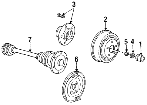Drive Axles for 1991 Chrysler Town & Country #0