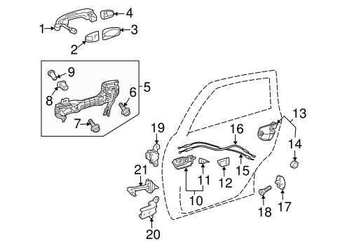BODY/REAR DOOR for 2013 Toyota Prius #2