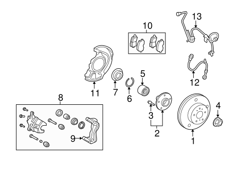 BRAKES/ANTI-LOCK BRAKES for 2011 Toyota Highlander #2