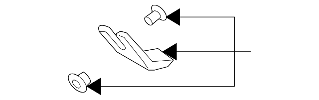 19205347 Деталь BARRIER UPPER RETAINER