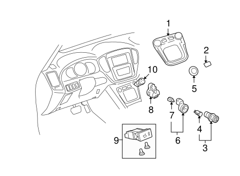 BODY/CONSOLE for 2006 Toyota Highlander #2