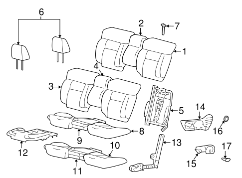 Body/Front Seat Components for 2004 Ford F-150 #1