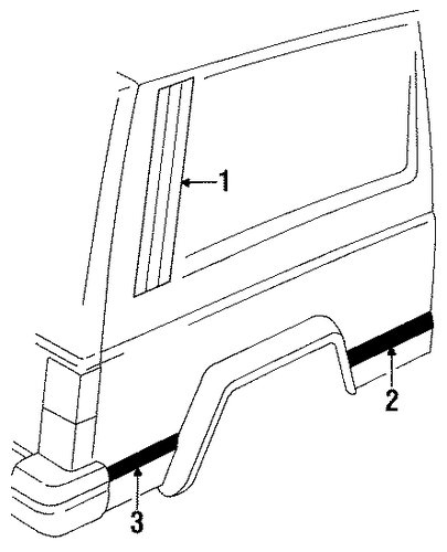 Comanche EXTERIOR TRIM - QUARTER PANEL 3