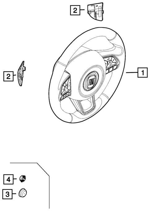 Steering Wheel for 2016 Fiat 500X #0