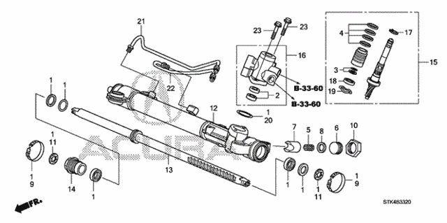 P.S. Gear Box Components for 2008 Acura RDX #0