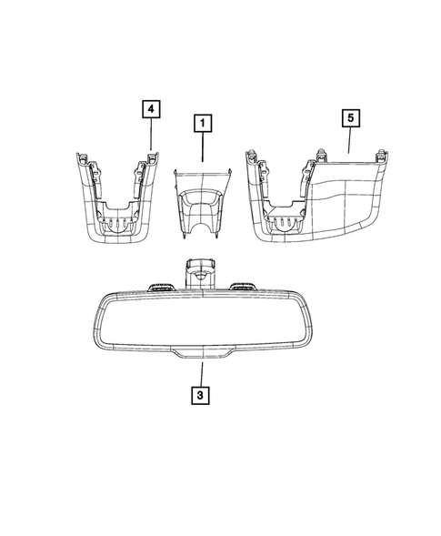 Glass and Interior Rearview Mirror for 2021 Chrysler 300 #0
