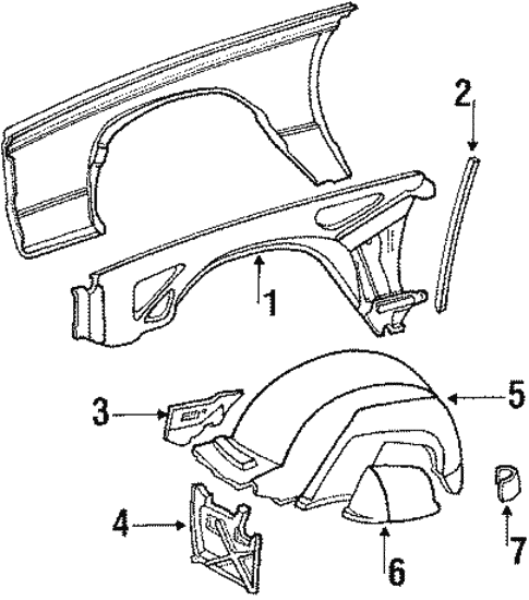 Body/Structural Components & Rails for 1988 Buick LeSabre #1