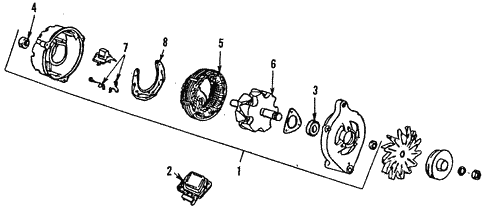 Alternator for 1989 Lincoln Continental #0