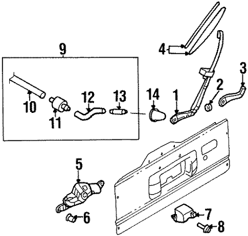 Wiper Arm Cover - Honda (8-97179-496-0) Wiper Arm Cover - Honda (8-97179-496-0)