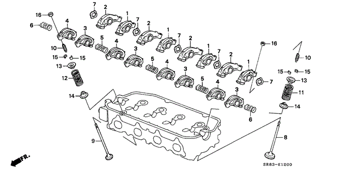 Engine/Valve - Rocker Arm (1) for 1993 Honda CIVIC COUPE #1