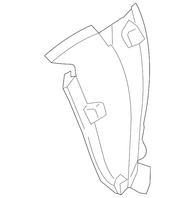 996-504-623-02 Деталь WHEELHOUSE LINER, LEFT