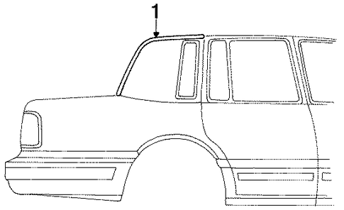 Town Car EXTERIOR TRIM - ROOF