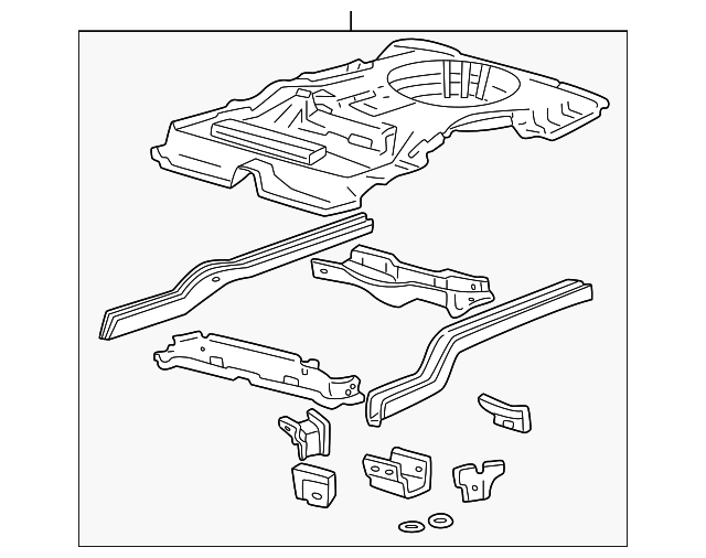 4F1Z-5411215-AA Деталь REAR FLOOR PAN