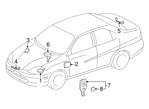 ELECTRICAL/ANTI-THEFT COMPONENTS for 2003 Toyota Prius #1