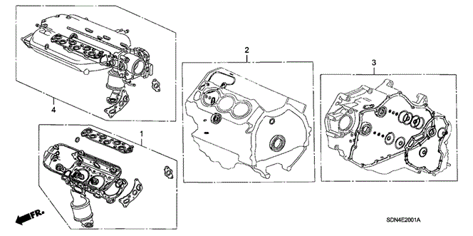 Engine/Gasket Kit (V6) for 2003 Honda ACCORD COUPE #1