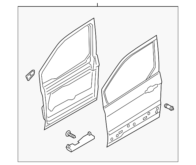 DT1Z-6120125-D Деталь DOOR SHELL, LEFT