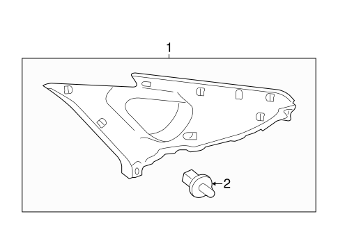 BODY/INTERIOR TRIM - QUARTER PANELS for 2012 Toyota Prius #1