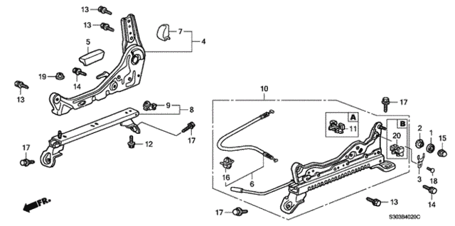 Front Seat Components (2) for 2001 Honda Prelude #0