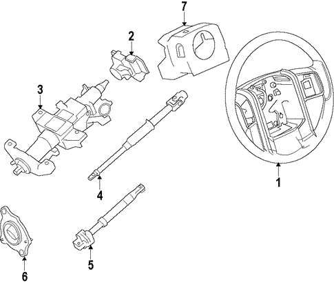 Steering Column for 2015 Ford F-350 Super Duty #0