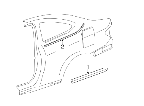 Exterior Trim - Quarter Panel for 2013 Mercedes-Benz C 250 #0