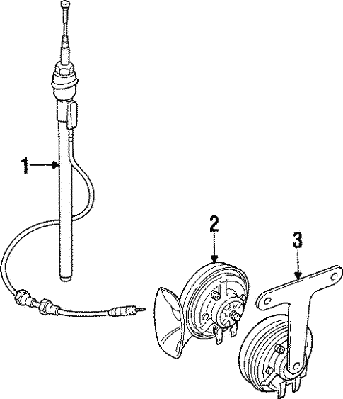 Horn for 1994 Land Rover Discovery #0