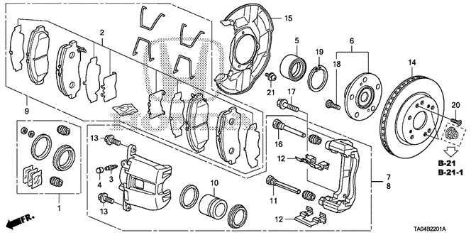Chassis/Front Brake (2) for 2010 Honda ACCORD SEDAN #1