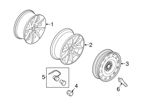 Front Suspension/Wheels for 2013 Ford Flex #2