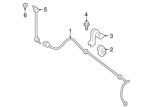 Front Suspension/Stabilizer Bar & Components for 2014 Nissan Pathfinder #1