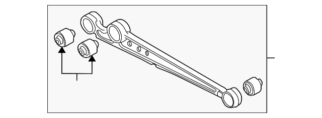 RGG104862 TRAILING ARM, LEFT