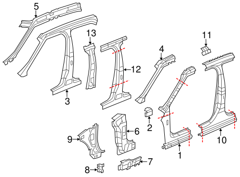 9-5 CENTER PILLAR