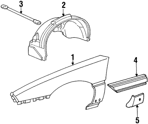 Fiero EXTERIOR TRIM - FENDER