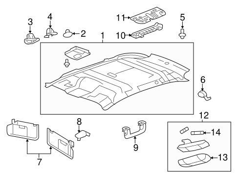 Body/Interior Trim - Roof for 2007 Ford Edge #1