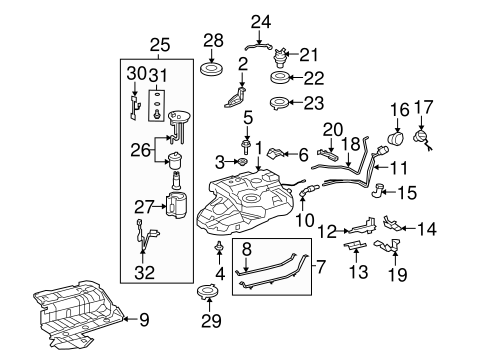FUEL SYSTEM/FUEL SYSTEM COMPONENTS for 2010 Toyota Highlander #2